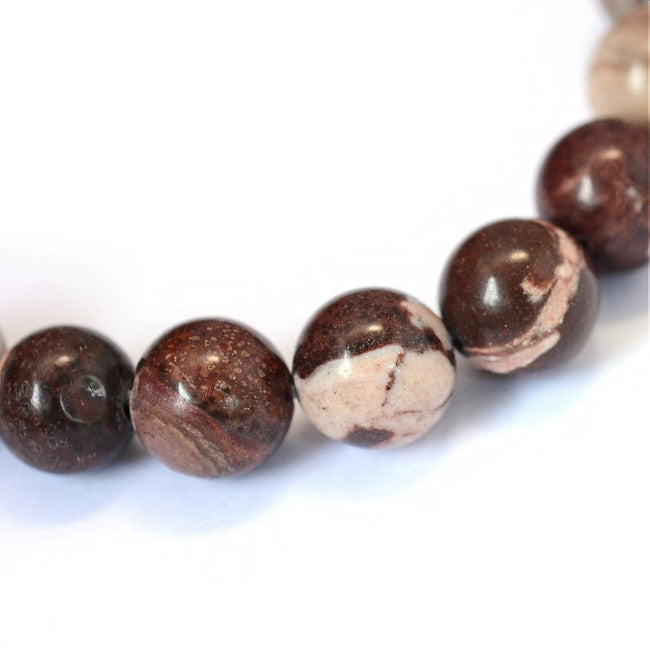 Zebra Jasper 8mm (grade A) Round Beads -15.25 inch strand Main Image