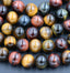 Mixed Tigereye (A Grade) Round 6mm, 8mm -full strand