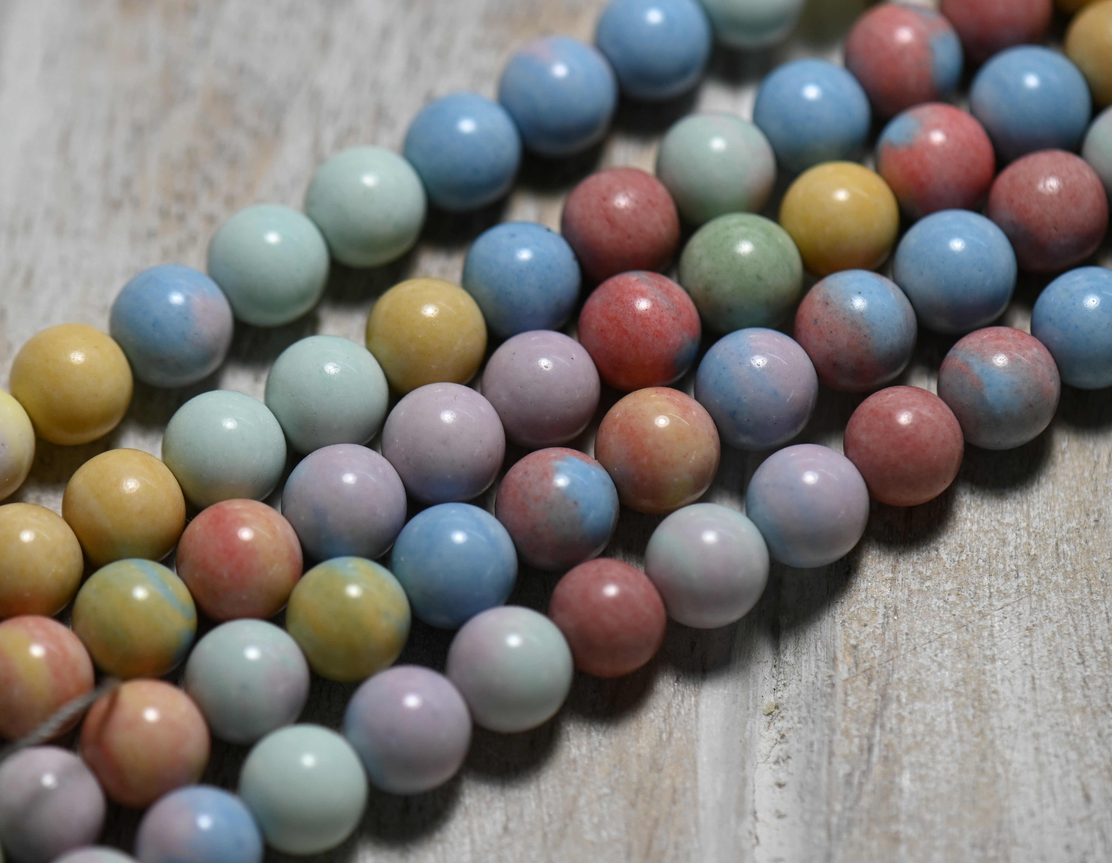 Rainbow Agate, Multi Color 4mm, 6mm, 8mm, 10mm -Fill Strand