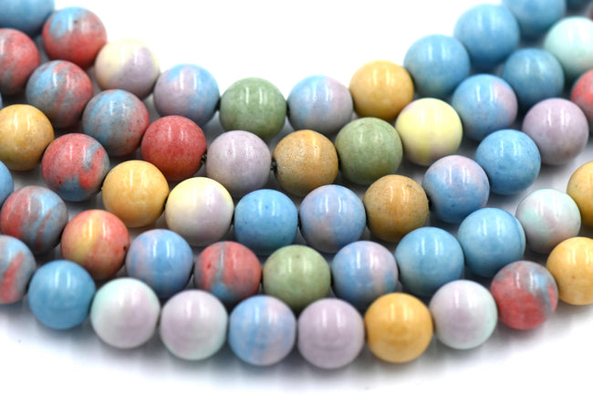 Rainbow Agate, Multi Color 4mm, 6mm, 8mm, 10mm -Fill Strand Hover Image