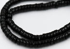 Black Onyx Wheel Beads 3x6mm