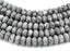 Matte Gray Picasso Rondelle, 5x8mm
