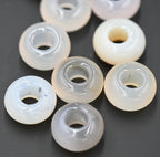 Large Hole Agate, European Beads, Round 14mm