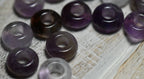 Large Hole Amethyst, European Beads, Round 12mm