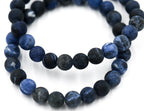 Matte Sodalite Beaded Stretch Bracelet