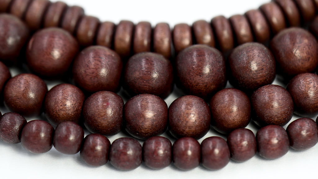 Bittersweet Chocolate Brown wood Beads 8mm, 10mm, 12mm, 15mm Brown wood beads -16 inch strand