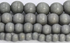 Grey Wood Beads 6mm 8mm 10mm 12mm 16mm 20mm Round or Rondelle  wood  -16 inch strand