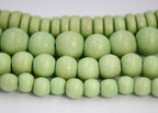 Key Lime Green Beads 6mm 8mm 10mm 8x5mm Light Green Wood beads -16 inch strand
