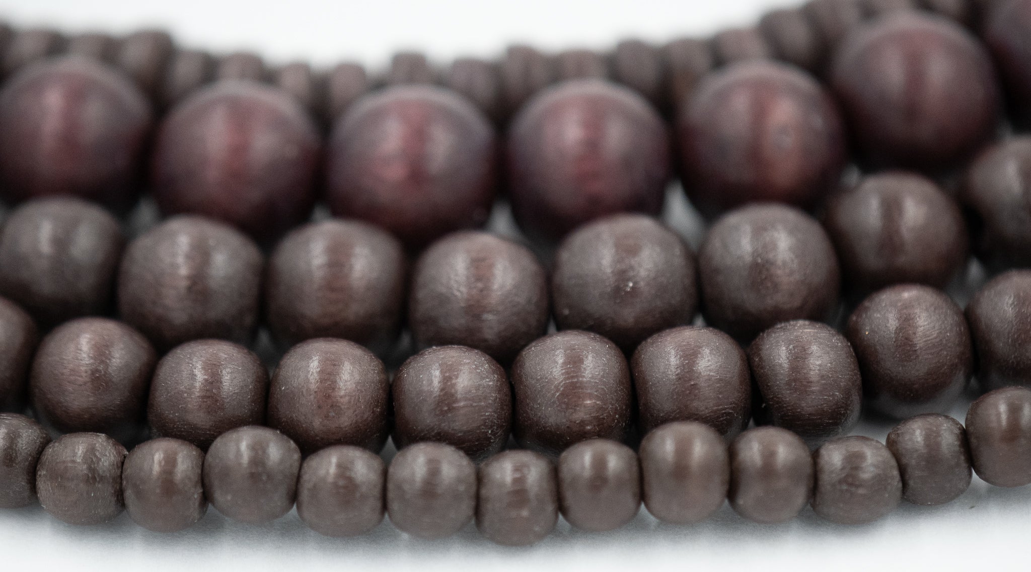 Raspberry Chocolate Brown Wood 6mm 8mm 10mm 12mm Rondelle 8x4mm, Dark Purple Brown Rondelle Boho Wood Beads -16 inch strand