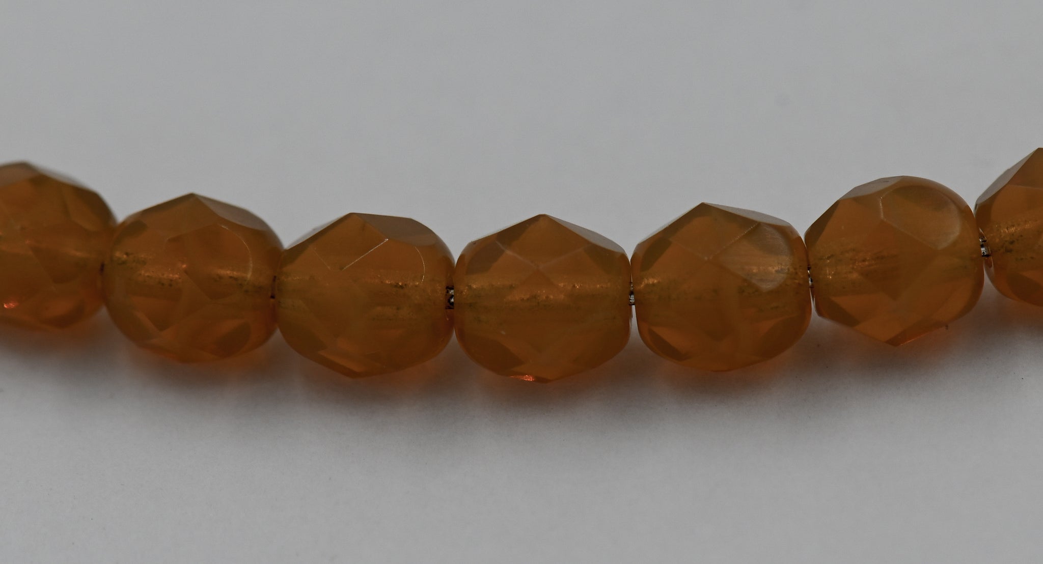 Tuscan Brown Opal Firepolish Czech Glass Faceted Bead 6mm Round - 25 Pc