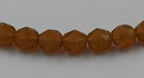 Tuscan Brown Opal Firepolish Czech Glass Faceted Bead 6mm Round - 25 Pc
