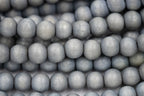 Fog Gray Wash Wood Round 8mm, Light Grey Wood Beads Earth Grey Beads -16 inch strand