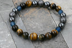 Blue Tiger Eye Bracelet by CopperSkyJewelry