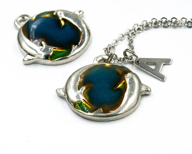 Mood Charm Necklace, Personalized Necklace, Initial Necklace Main Image