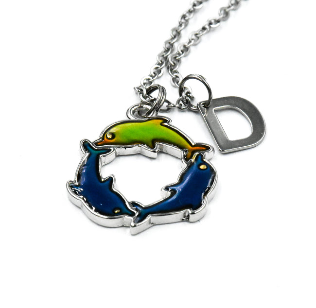 Mood Charm Necklace, Personalized Necklace, Initial Necklace Main Image