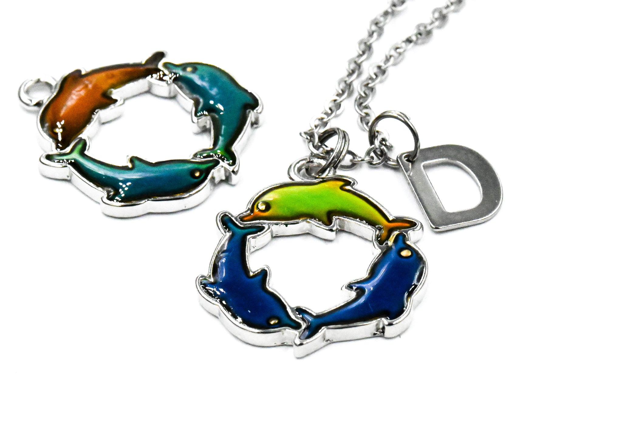 Mood Charm Necklace, Personalized Necklace, Initial Necklace