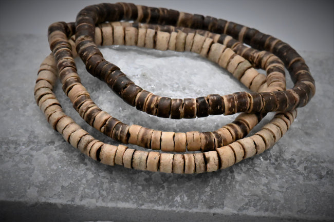 Coconut Shell Bracelet Stack by CopperSkyJewelry Hover Image