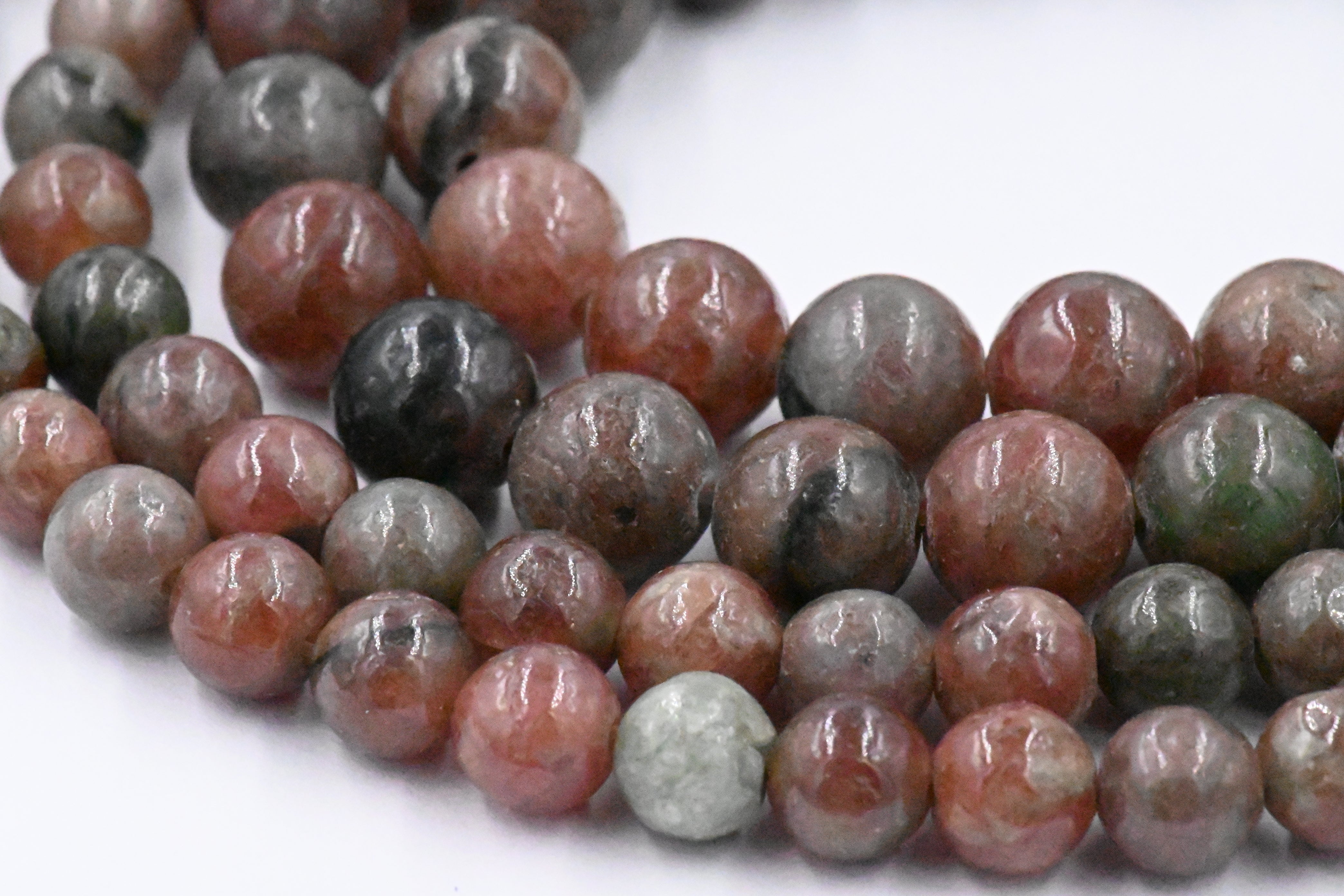 Garnet Beads natural 6mm, 8mm, 10mm round beads  -Full Strand