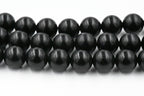 8mm Black Onyx Semi matte, 15.25 inch strand