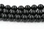 8mm Black Onyx Semi matte, 15.25 inch strand