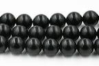 8mm Black Onyx Semi matte, 15.25 inch strand