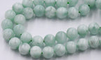 Green  Angelite 6mm, 8mm, 10mm round beads -15.5 inch strand