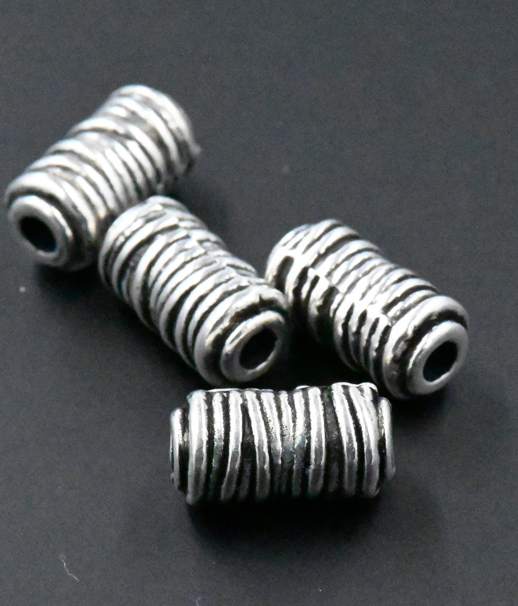 Wrapped Column Spacers, 20pc Antique Silver, Bronze or Gold 11x6mm