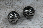 Stainless Steel Beads, 1pc,  Large Hole Beads, Column, 9.5mm Antique Silver