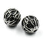 Stainless Steel Beads, 1pc,  Large Hole Beads, Column, 9.5mm Antique Silver