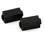 Stainless Steel Beads, Rectangle, Matte Gunmetal Black, 1pc, Large Hole Beads, 6x14mm