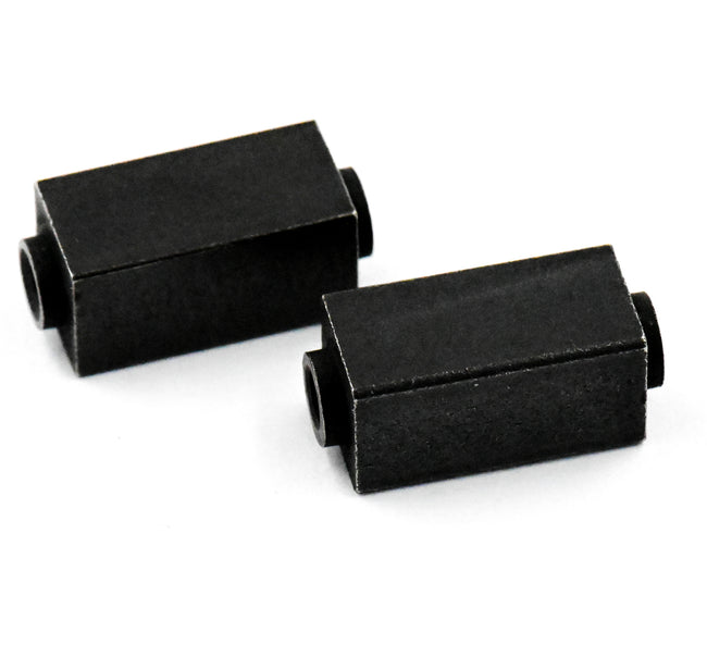Stainless Steel Beads, Rectangle, Matte Gunmetal Black, 1pc, Large Hole Beads, 6x14mm Main Image