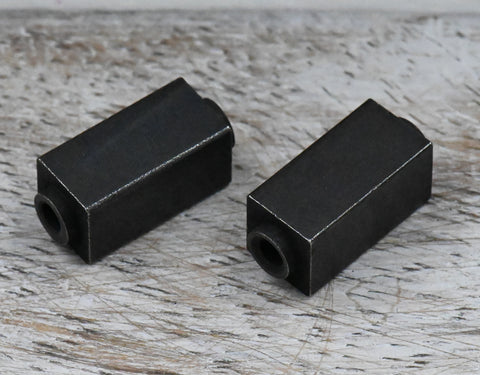 Stainless Steel Beads, Rectangle, Matte Gunmetal Black, 1pc, Large Hole Beads, 6x14mm
