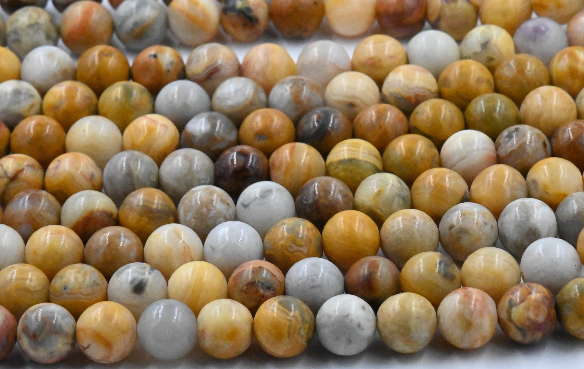 Natural Fossil Jasper 8mm