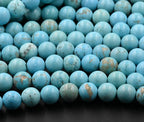 Turquoise Magnesite 6mm, 8mm, 10mm Round Beads