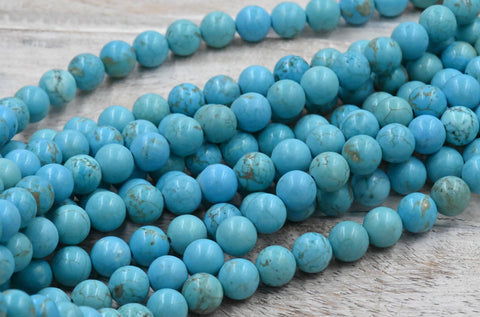 Turquoise Magnesite 6mm, 8mm, 10mm Round Beads