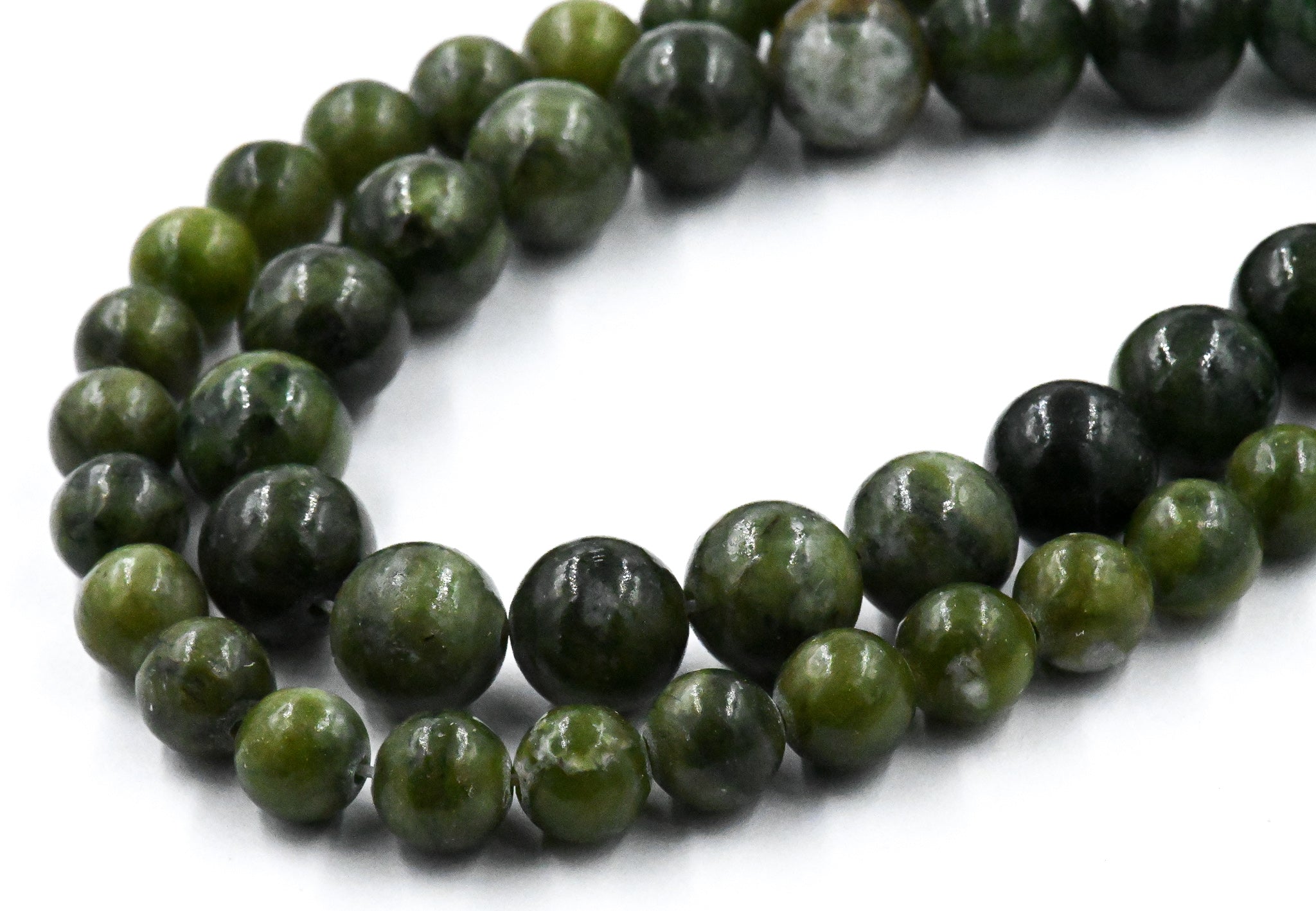 Chinese Green Jade 4mm 6mm 8mm 10mm