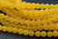 8mm Jade Mango Yellow Matte Smooth