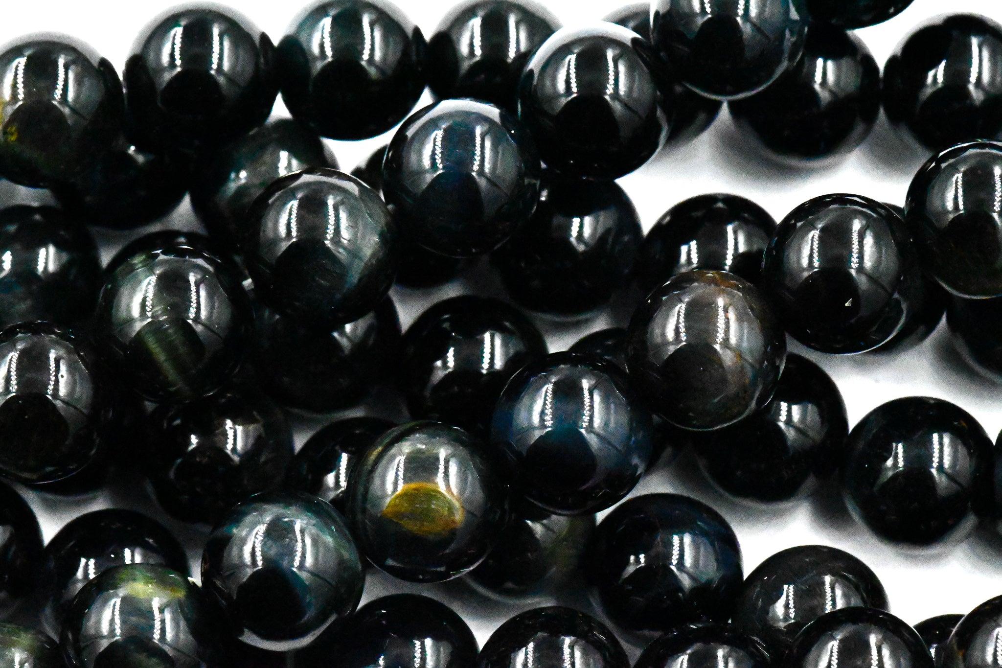 Blue Tiger Eye (A Grade) Round 6mm, 8mm -full strand