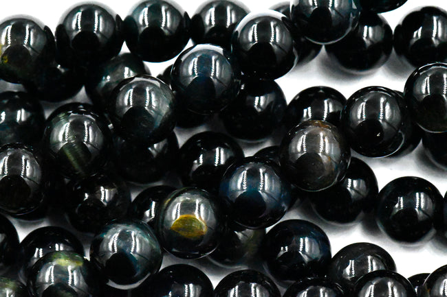 Blue Tiger Eye (A Grade) Round 6mm, 8mm -full strand Hover Image