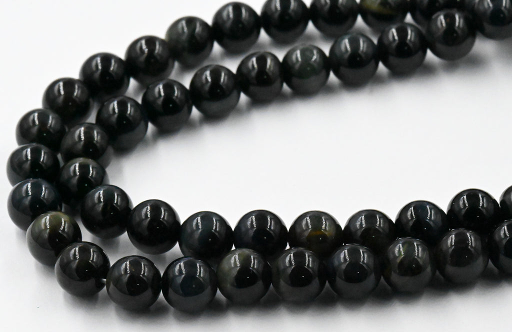 Blue Tiger Eye (A Grade) Round 6mm, 8mm -full strand