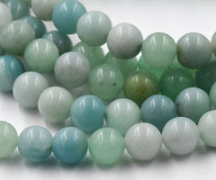 Natural Blue Amazonite 6mm, 8mm Round Beads