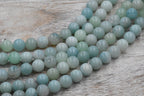 Natural Blue Amazonite 6mm, 8mm Round Beads