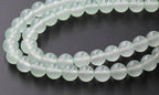 8mm Dyed Natural Jade Round Beads Honeydew Green
