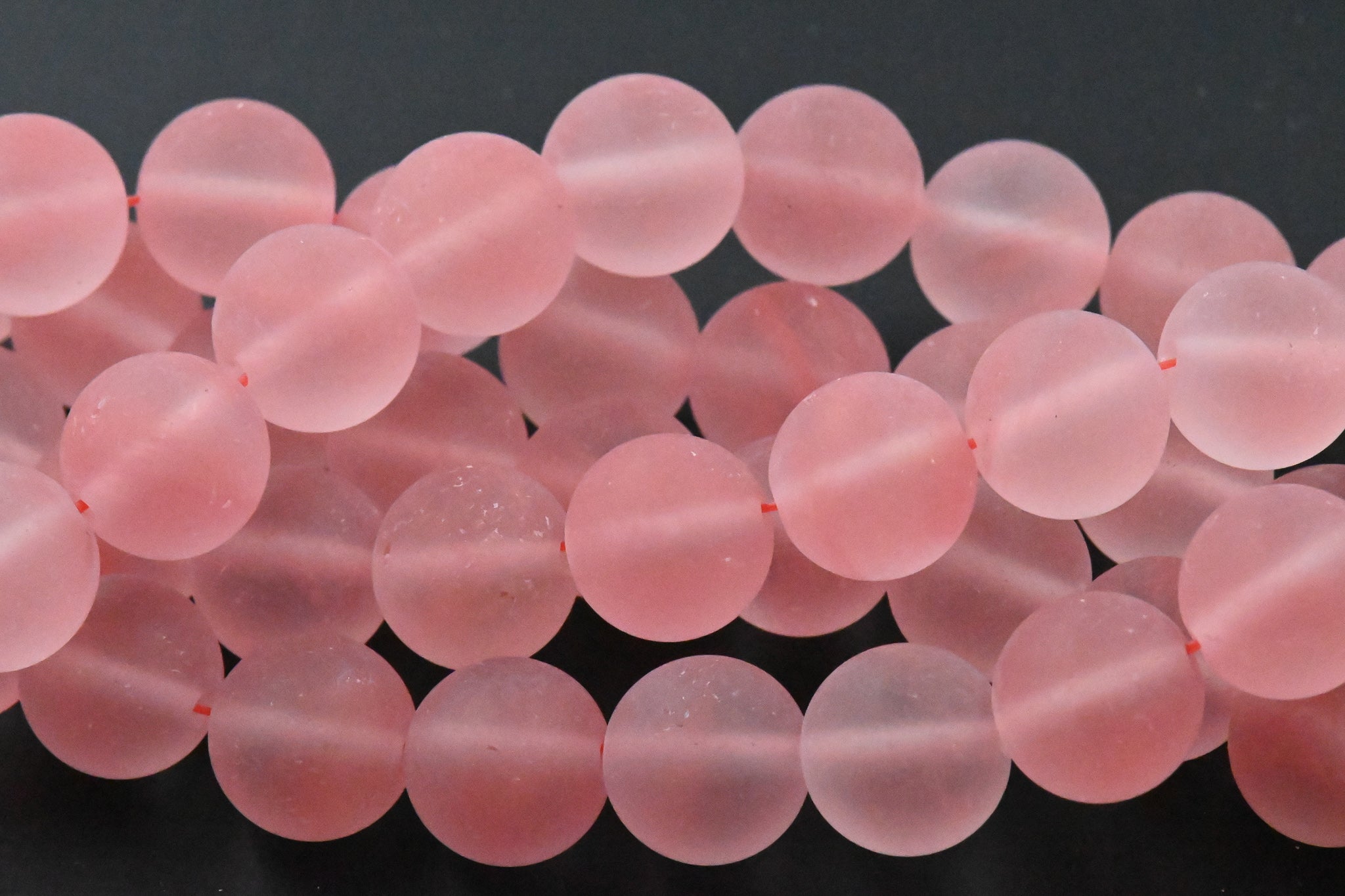 Frosted Watermelon Quartz 10mm