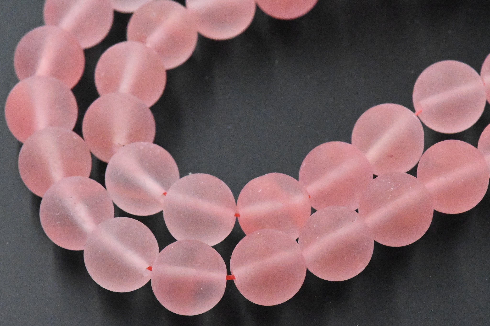 Frosted Watermelon Quartz 10mm