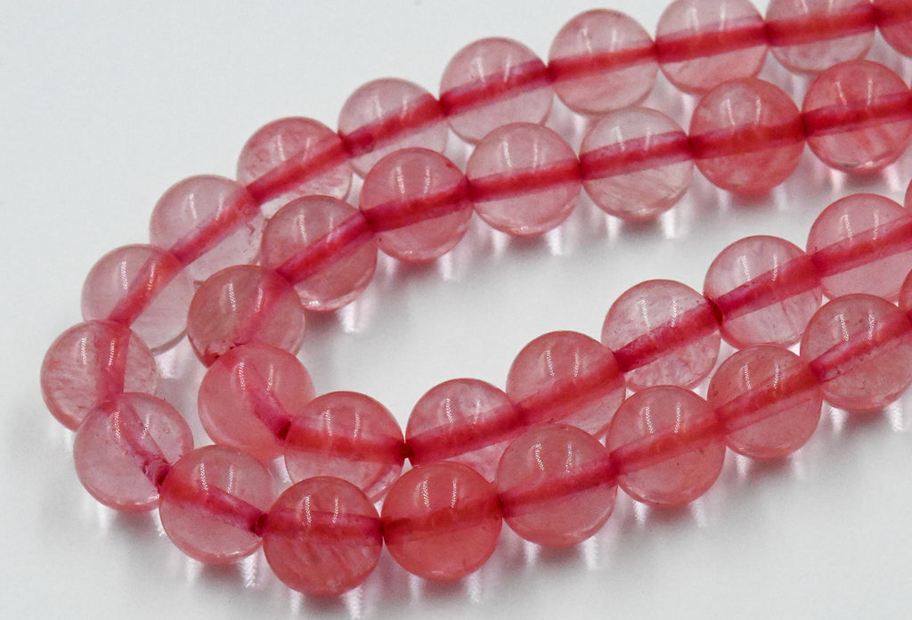 Watermelon Quartz 8mm round beads