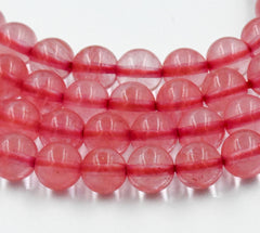 Watermelon Quartz 8mm round beads