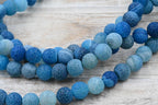 Weathered Blue Agate 10mm
