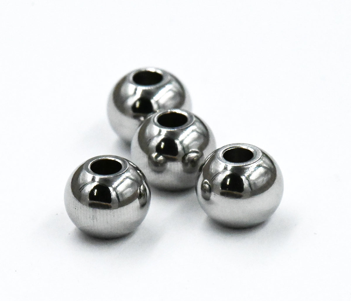 Stainless Steel Spacer Beads, 3mm 4mm 5mm 6mm 8mm Silver Spacer