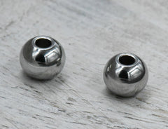 Stainless Steel Spacer Beads, 3mm 4mm 5mm 6mm 8mm Silver Spacer